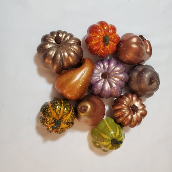 Lot of (10) Assorted Faux Fall Harvest for Your Autumn Display - Picture 4 of 6